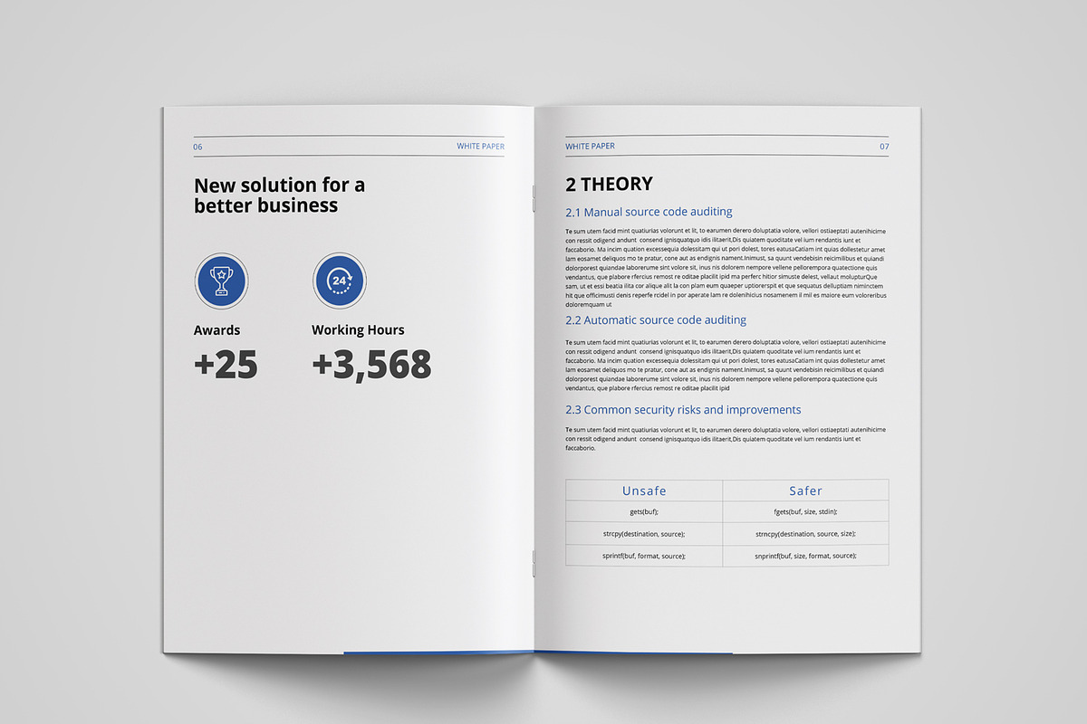 White paper template indesign, a Brochure Template by azadcsstune (Photo 5 of 18)