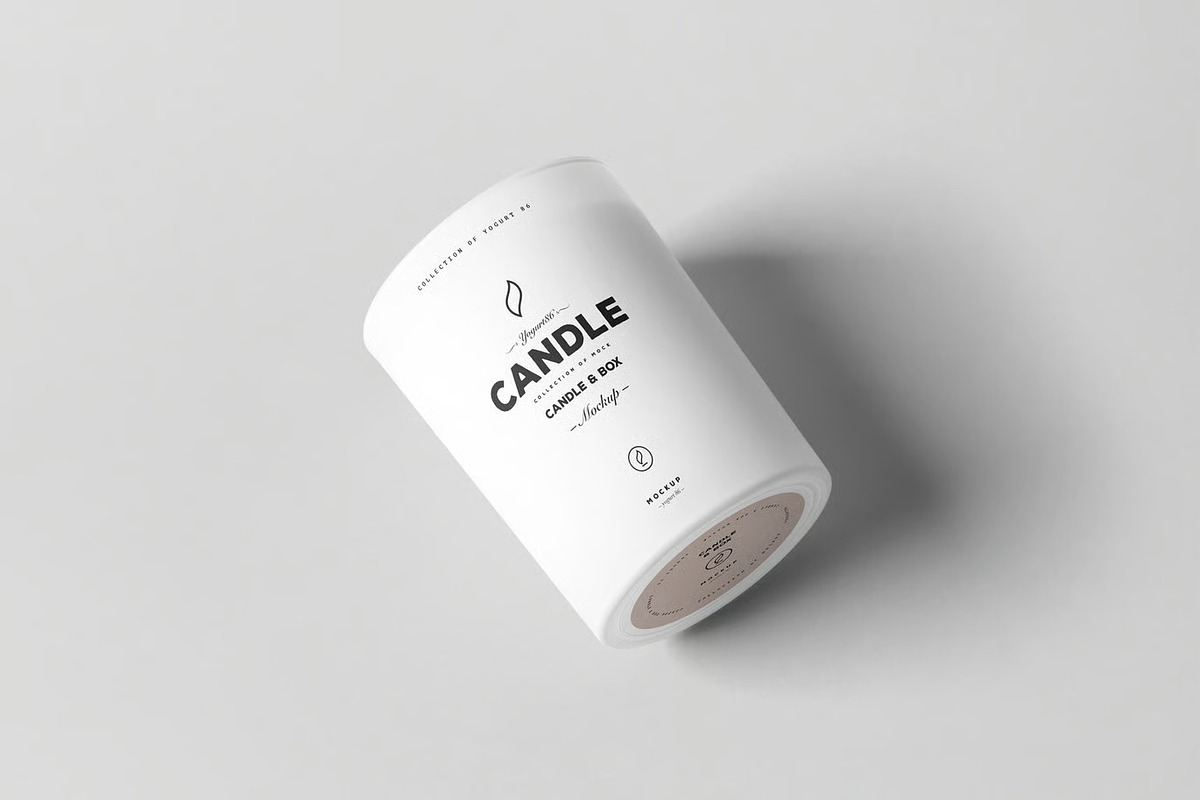 Candle & Box Mock-up, a Merchandise Mockup by zippypixelstudio (Photo 4 of 8)