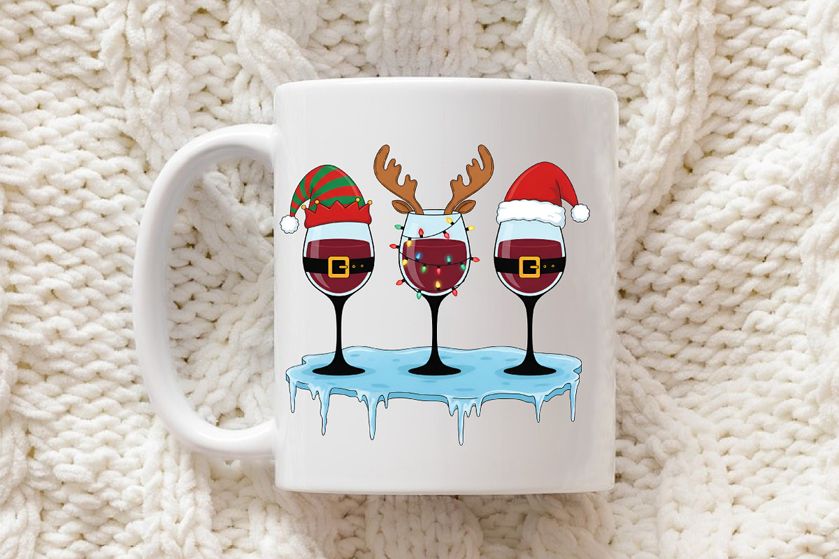 Christmas Wine Glasses Png, an Illustration by Libby Wishes (Photo 5 of 8)