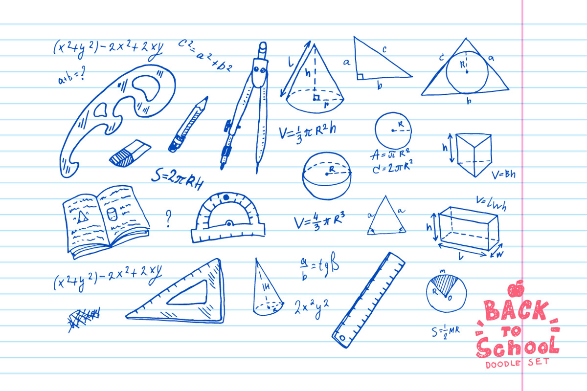 Back to school doodle vector set, an Education Illustration by Hala (Photo 4 of 5)