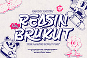 Reasin Brukut - Sign Painting Font, a Handwritten Font by twinstd (Thumbnail 1 of 9)