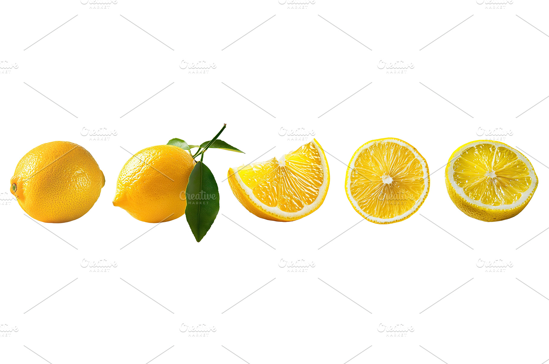 Whole and sliced lemons, a Food & Drink Photo by piter.goskov