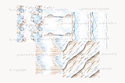Summer Beach Paper Collection, a Pattern Graphic by GlamArtZhanna (Thumbnail 4 of 4)