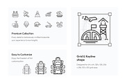 Military Icon Set, an Outline Icon by Prosymbols (Thumbnail 3 of 5)