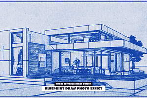 Blueprint Draw Photo Effect