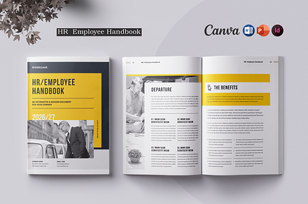 HR / Employee Handbook, a Brochure Template by ArtisticLand