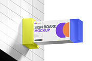 Sign Board Mockup, a Product Mockup by Sweetdady (Thumbnail 5 of 5)