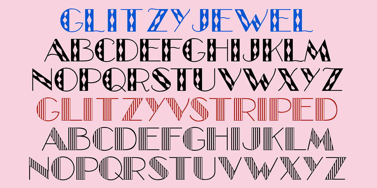 Glitzy, a Font by Ingrimayne Type (Photo 6 of 6)