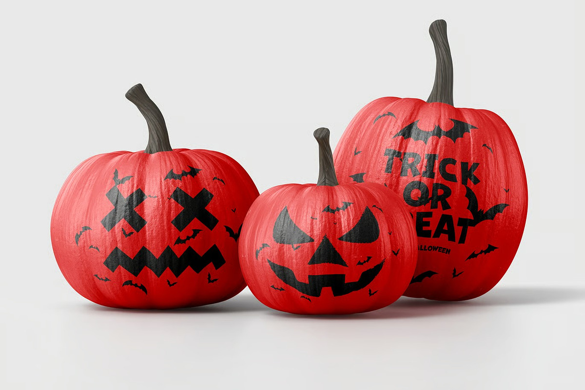 Halloween Pumpkin Mock-up, a Product Mockup by zippypixelstudio (Photo 9 of 10)