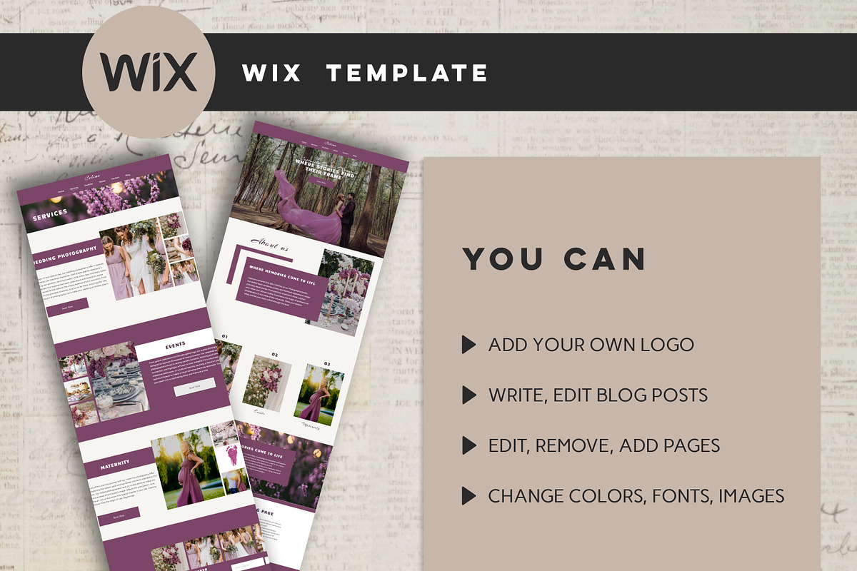 Wix Photography Website Template, a Wix Template by Design House (Photo 7 of 10)