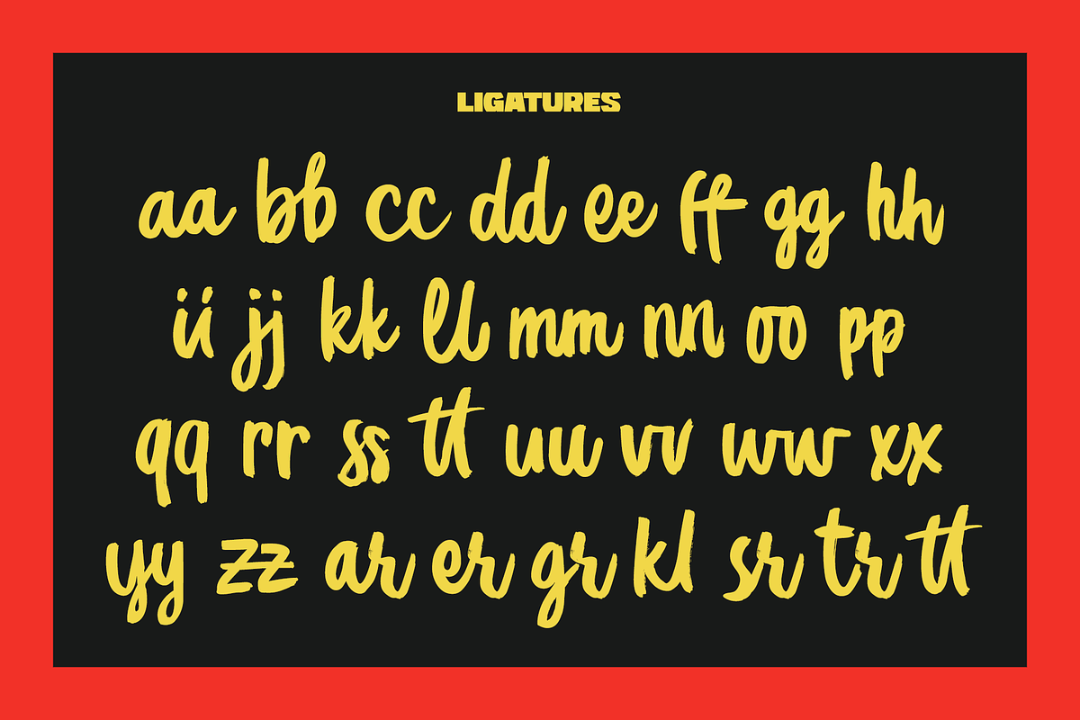 Attern - Script Handwriting Fonts, a Handwritten Font by Konstantine Studio (Photo 9 of 9)