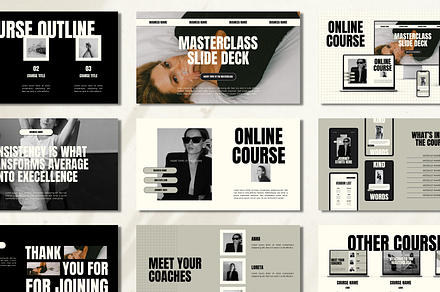 Slide Deck Masterclass Webinar, a Presentation Template by Branding Babe Co.