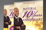 Clergy Anniversary Banner Template, a Presentation Template by Godserv Designs (Thumbnail 1 of 3)
