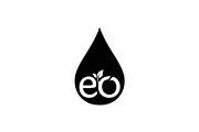 Eco Water Drop Leaf Icon Bundle, an Icon by Designer_Momina (Thumbnail 6 of 10)