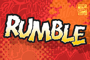 Rumble - a rough crunchy comic font, a Font by Comicraft Fonts (Thumbnail 1 of 2)