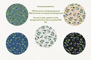 Watercolor berries and herbs clipart, a Pattern Graphic by Dina Guiter (Thumbnail 5 of 8)