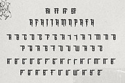 Angelo Thrufh - Modern Blackletter, a Blackletter Font by Dhabee (Thumbnail 4 of 15)