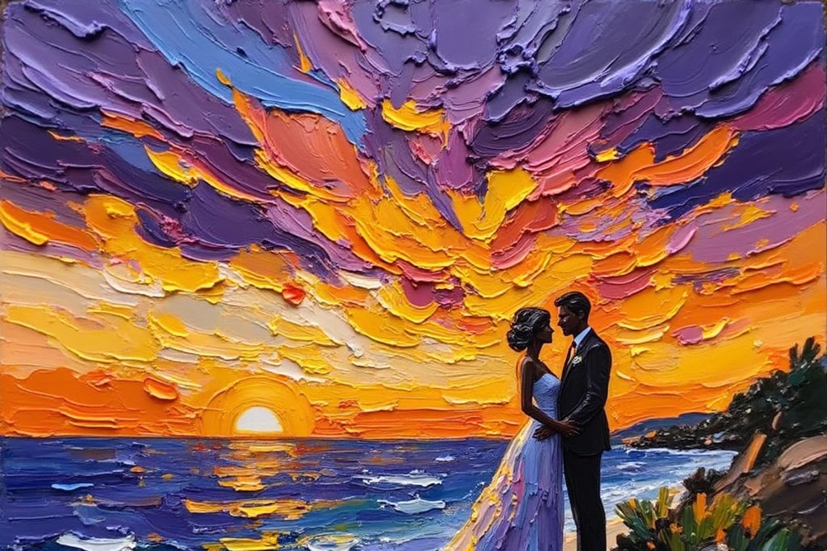 Bridal Wedding Bundle Oil Painting, an Illustration by PLUM&FIGS (Photo 3 of 25)