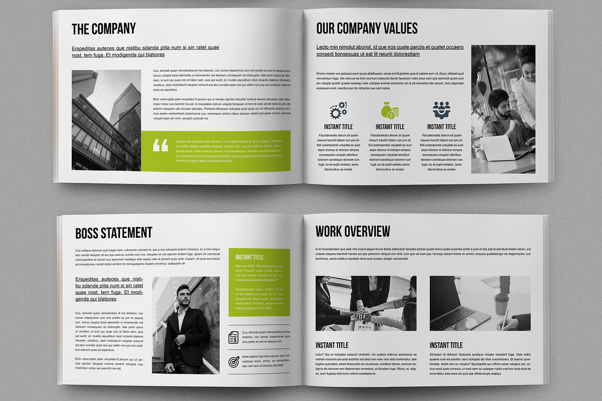 Annual Report Landscape Layout