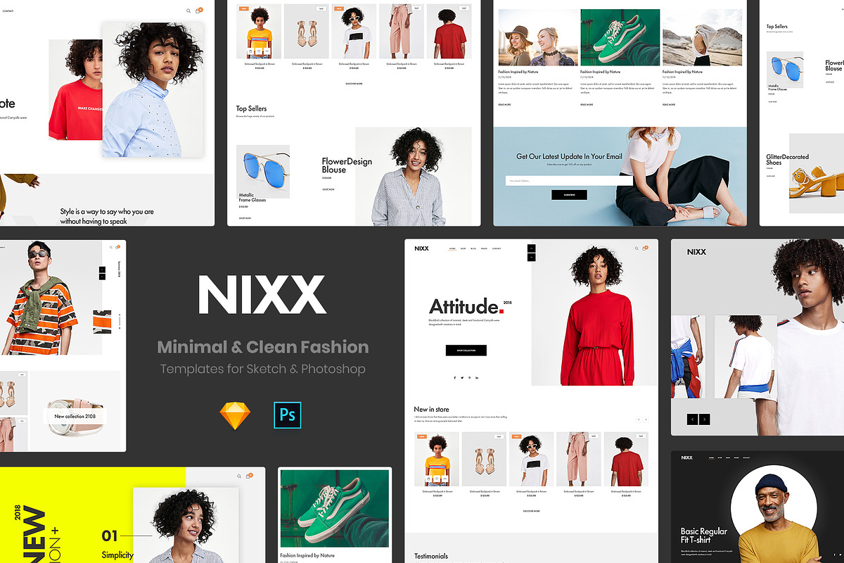 NIXX – Minimal & Clean Fashion, a Websites & App Template by EngoCreative.com (Photo 1 of 4)