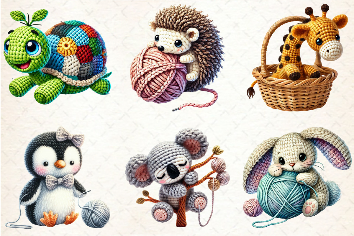Crochet Animal Sublimation, a Seasonal Illustration by Rose Art (Photo 2 of 4)