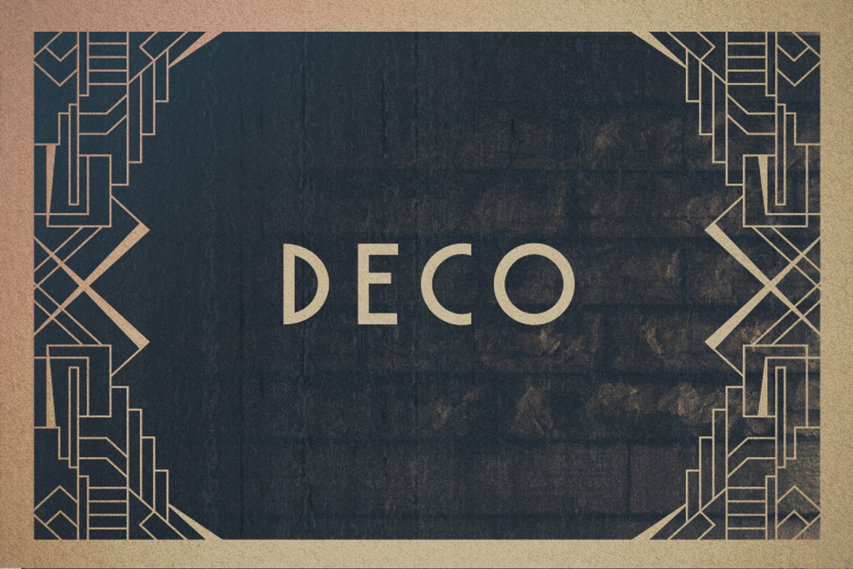 16 Art Deco Borders