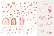 LOVE. Valentine's day collection, an Animal Illustration by OlliArtDesign (Thumbnail 3 of 16)
