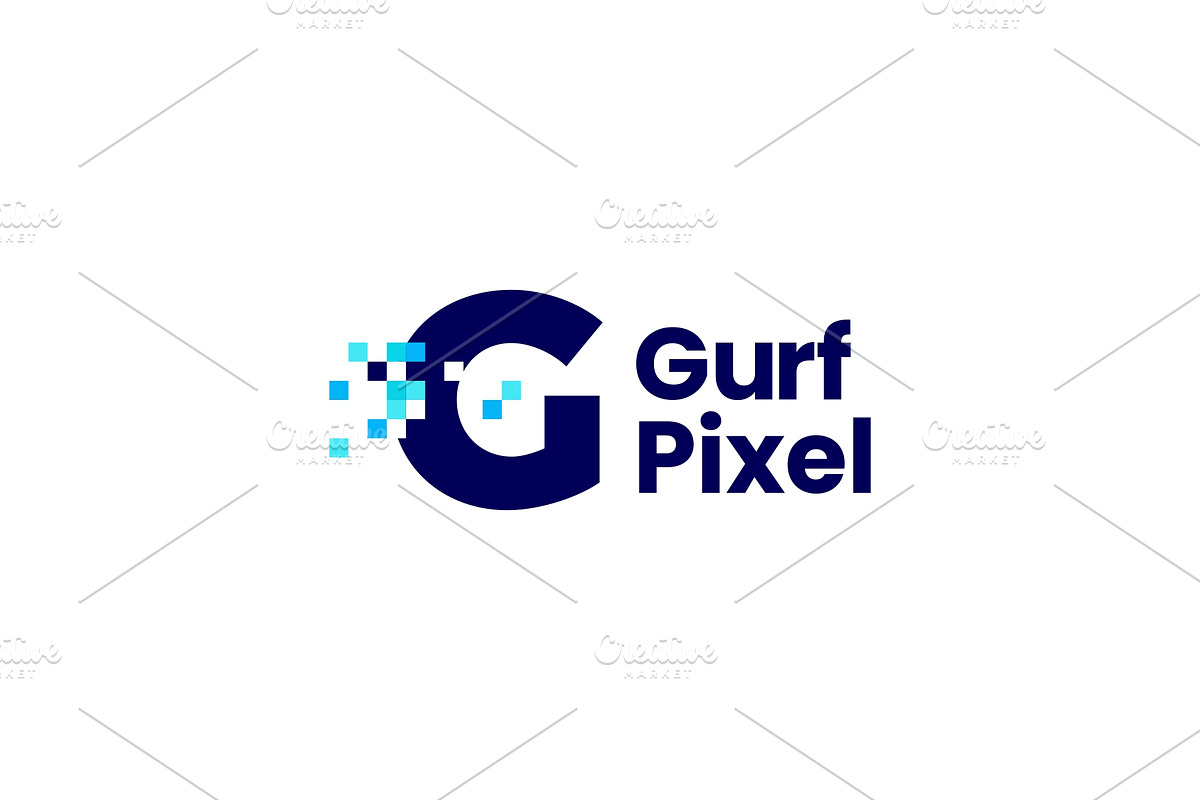 g letter pixel mark digital 8 bit, a Branding & Logo Template by VASTARD STUDIO