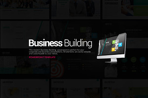 Business Building Powerpoint, a Presentation Template by Stock Shape