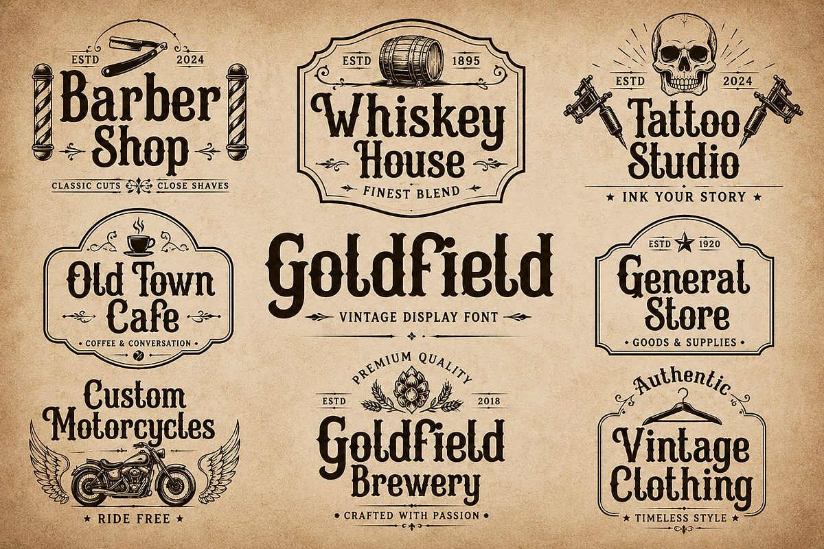 Goldfield, a Serif Font by Wow Magic (Photo 4 of 4)