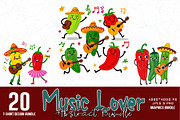 Abstract Musical T-shirt Bundle, a Graphic by Sofia's Fashion (Thumbnail 1 of 3)