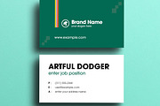 Modern Green Business Card Template, a Business Card Template by MightyDesign (Thumbnail 3 of 6)