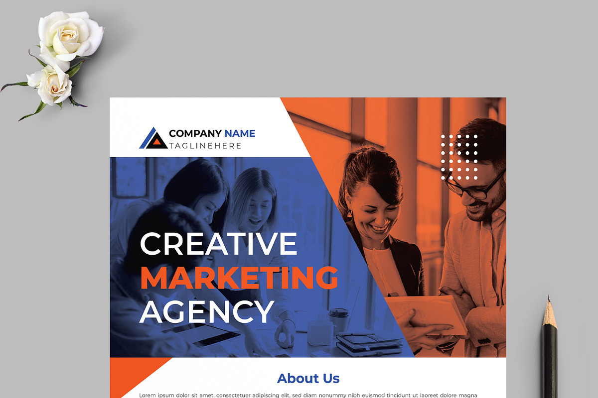 Creative Marketing Agency Flyer, a Flyer Template by MightyDesign (Photo 2 of 8)