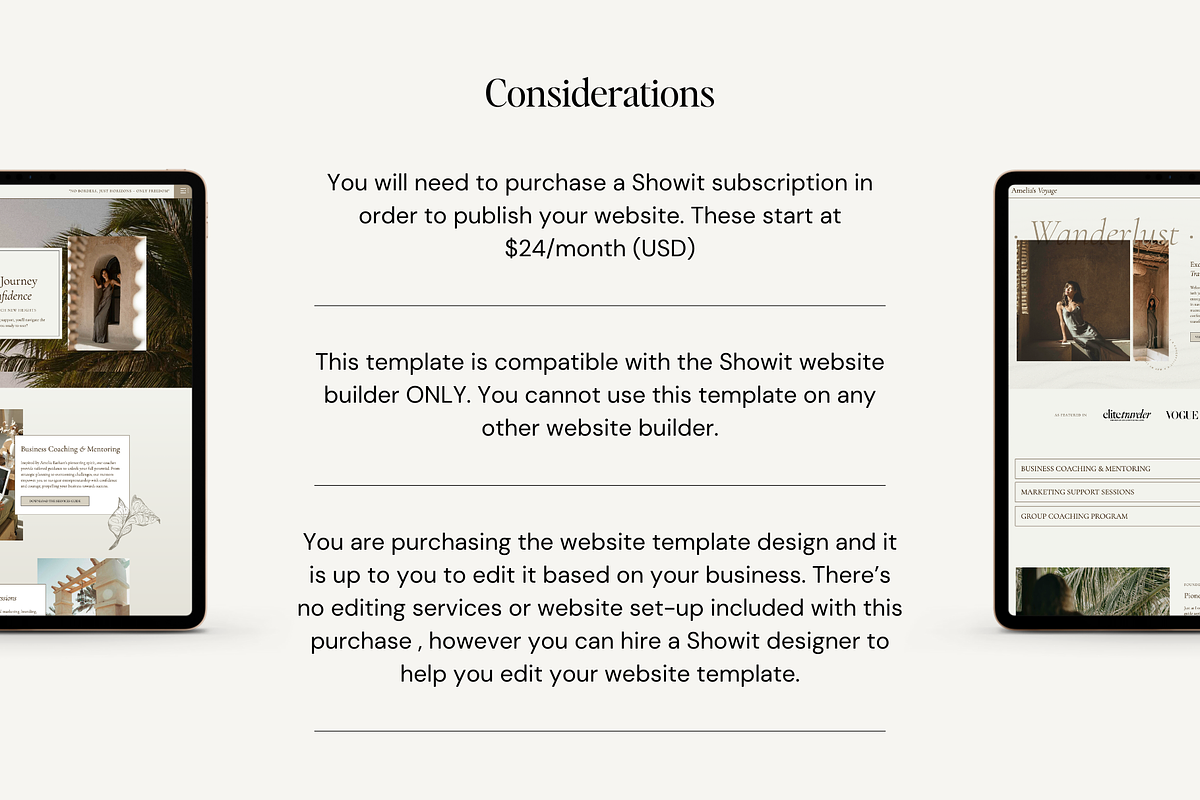 Showit Website Template For Coaches, a Landing Page Template by Emily Betts (Photo 6 of 6)