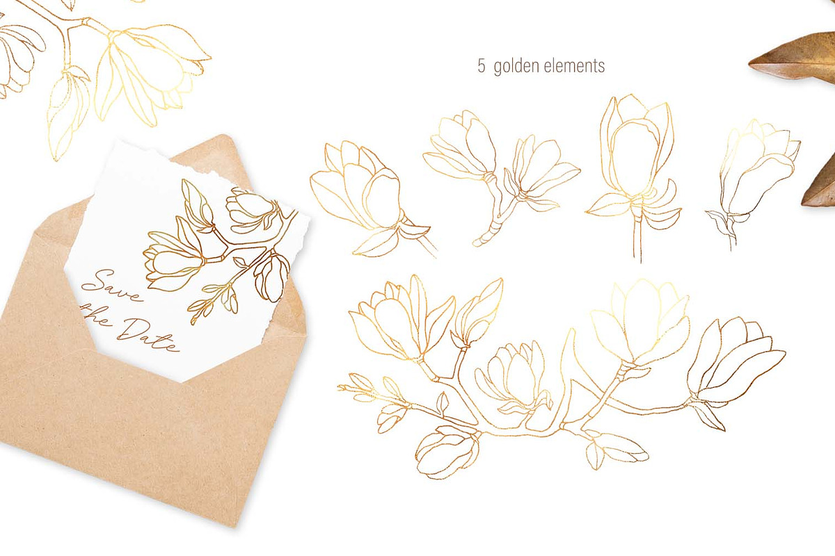 Magnolia blossom watercolor, a Decorative Illustration by My Wondercolor (Photo 4 of 6)