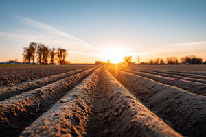 Plowed agricultural field, a Nature Photo by MistyDay