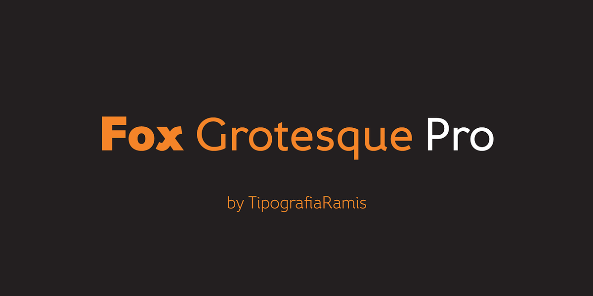 Fox Grotesque Pro, a Sans Serif Font by TipografiaRamis (Photo 1 of 10)