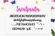 Saintpaulia, a Script Font by Tabita's shop (Thumbnail 6 of 7)