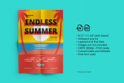Summer Poster/ Flyer 02, a Flyer Template by Juru Rancang Graphic (Thumbnail 1 of 2)