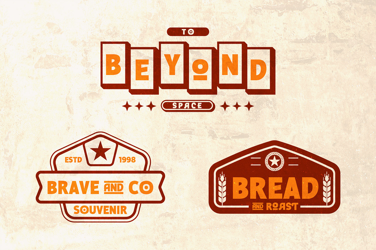 The Landstone – Ultimate Retro Font, a Sans Serif Font by Almarkhatype (Photo 5 of 13)