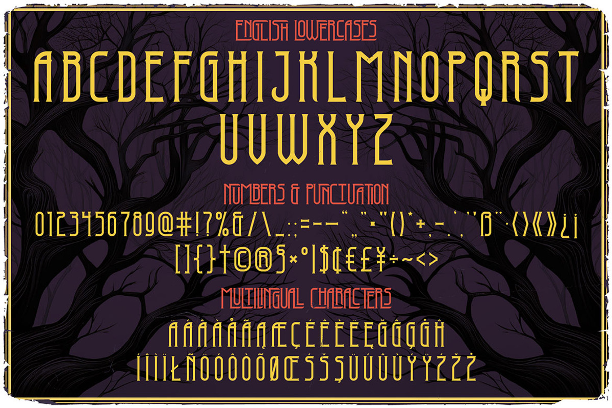 Druid Tree Display Font, a Serif Font by JumboDesign (Photo 3 of 6)
