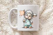 Whimsical Easter Lamb Clipart, an Illustration by OK Design (Thumbnail 5 of 6)
