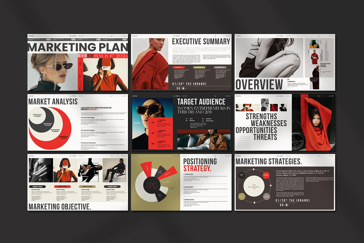 HAUS Marketing Plan Template, a Presentation Template by Aura Agency (Photo 8 of 11)
