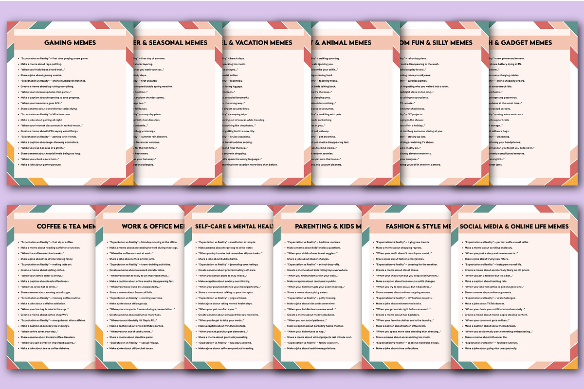 1000+ Meme & Fun Prompt Book preview 5