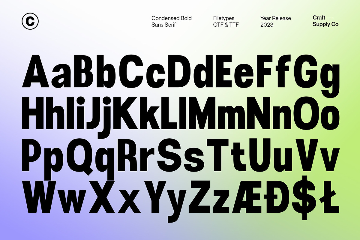 Demine – Condensed Bold Sans Serif, a Sans Serif Font by Craft Supply Co. (Photo 8 of 8)