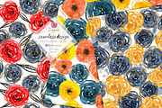 Rose Flowers Seamless Paper pack 012, a Pattern Graphic by Drawberx (Thumbnail 7 of 9)