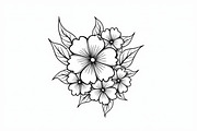 Flower Line Art Coloring Pages Set, an Illustration by jahid234 (Thumbnail 9 of 9)