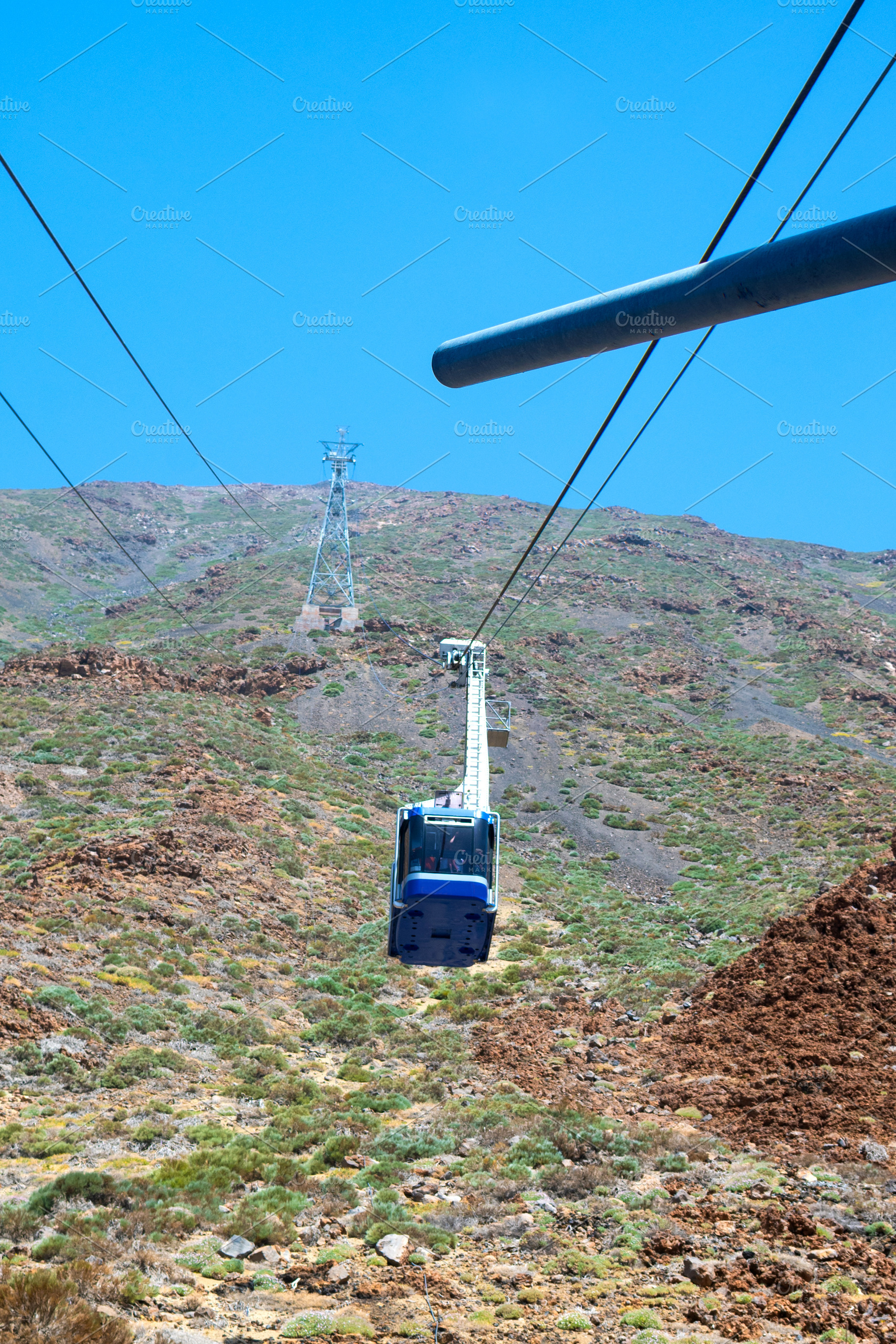 Teide cable car in Tenerife, Canary Islands, Spain, a Transportation Photo by etorres69