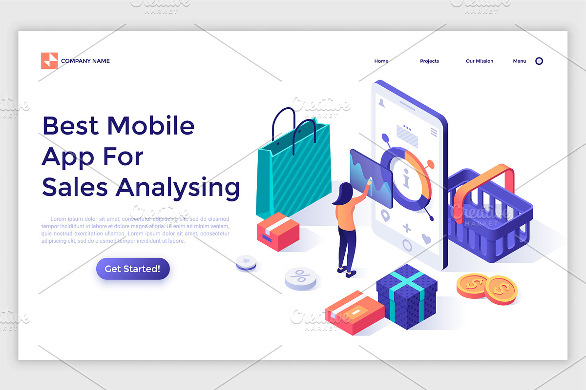 Isometric Solutions Mini. Part 2, a Templates & Theme by Andrew Kras Design (Photo 3 of 21)