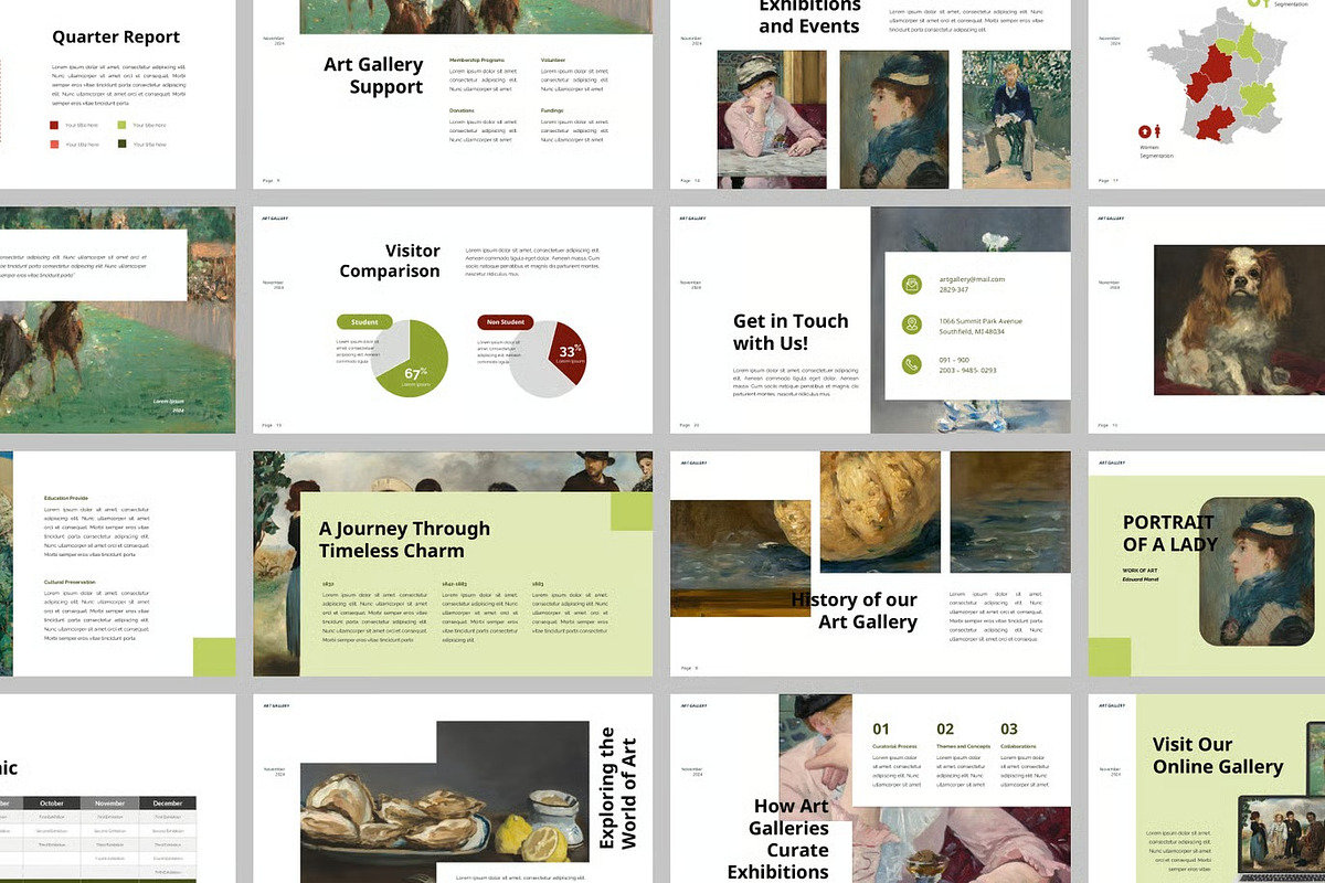 Art Gallery Keynote Templates, a Presentation Template by Fit-tee (Photo 2 of 2)